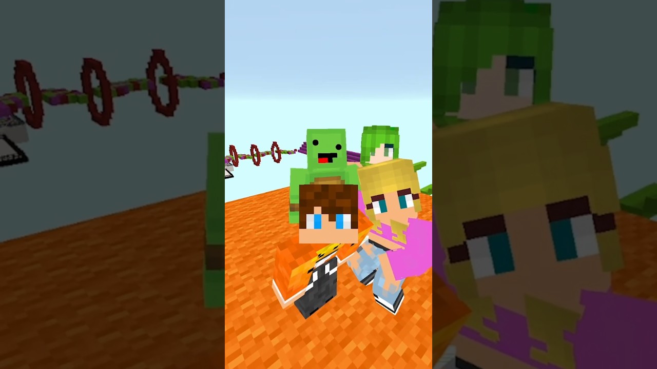 Jeśli SPADNIEMY, To POKAZUJEMY NASZE STROJE KĄPIELOWE! #shorts #minecraft