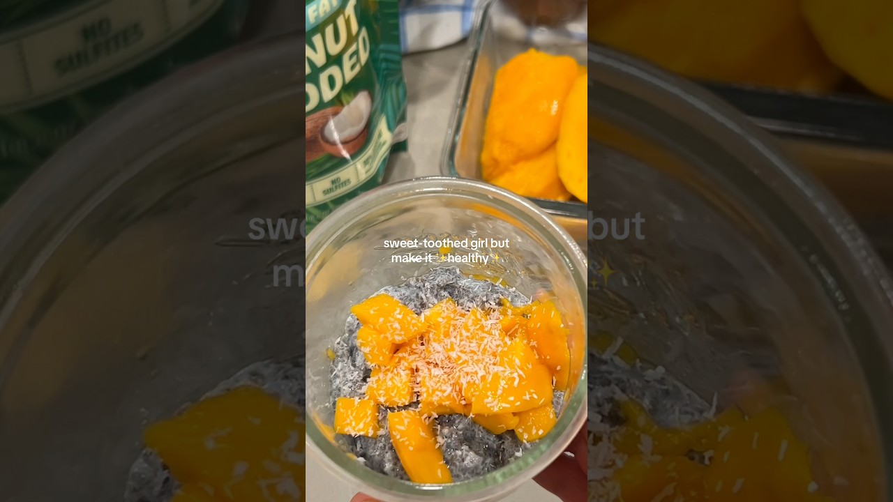 HEALTHY SNACK OF THE SUMMER🤤🥭‼️ #healthandwellness #healthylifestyle #healthyrecipes