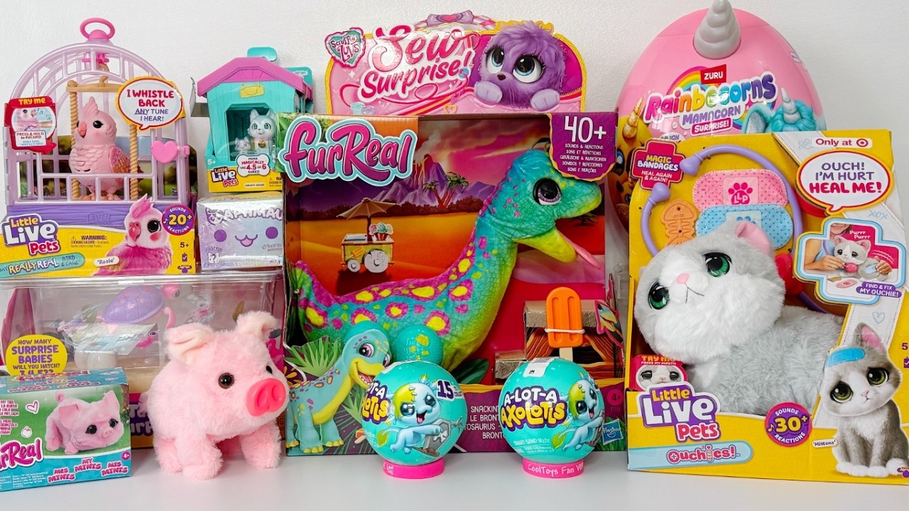 ASMR Toys LITTLE LIVE PETS Collection REVIEW Oddly Satisfying Toy Unboxing | 27 Minutes No Talking