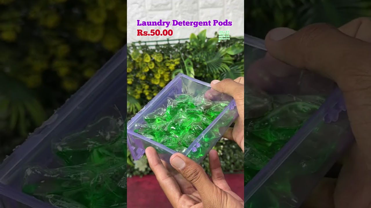 Plant-Based Laundry Detergent Pods 25 Ct – Eco-Friendly Clean | SKU:21802 | ₹50#deodap_sindhi
