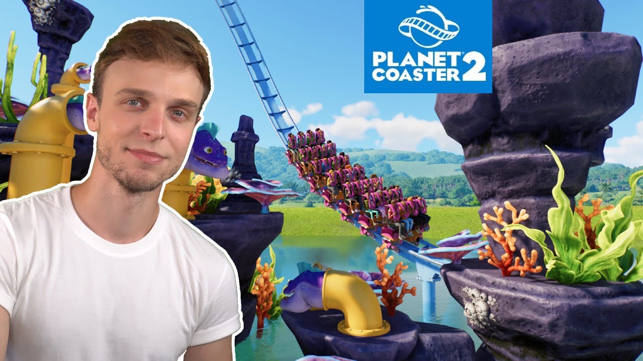 Decorando a montanha-russa no PLANET COASTER 2