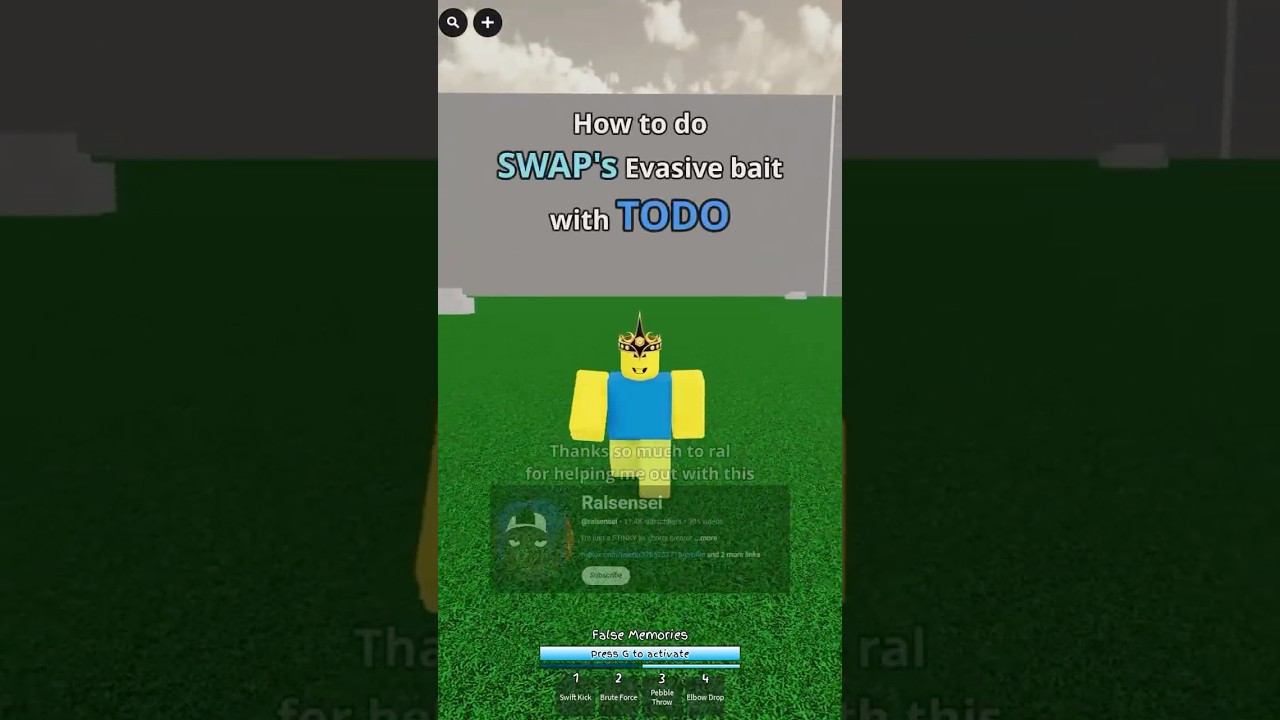 How to SWAP Evasive-bait! #jjs #todo #roblox #jujustushenanigans #shorts #jjk #gaming #satisfying