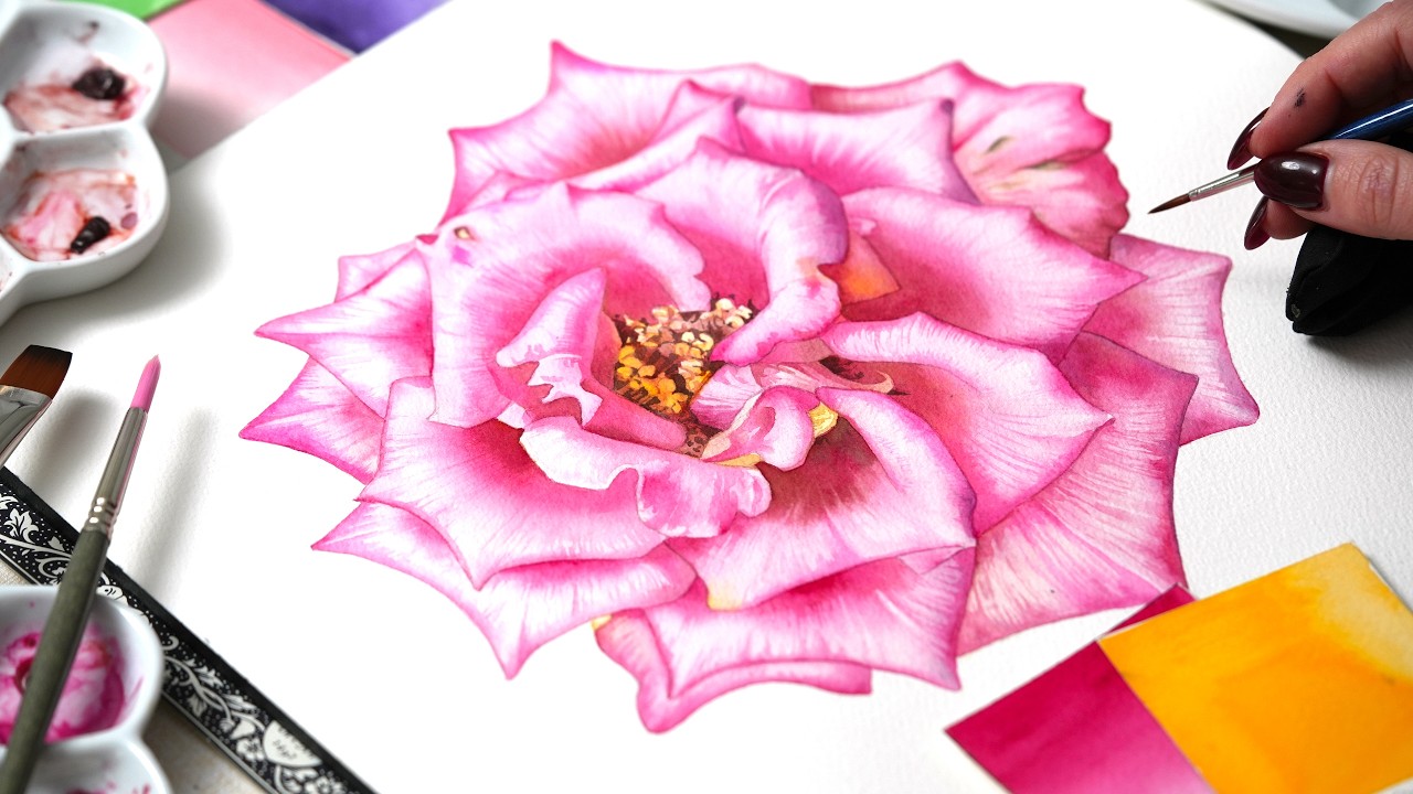 🌹Botanical Watercolor Method Every Beginner Needs to Know