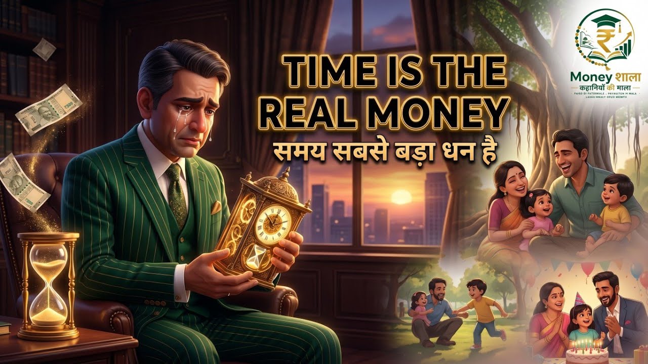 Time Is The Real Money ⏳💰 | समय सबसे बड़ा धन है | Emotional Money Story | Money शाला