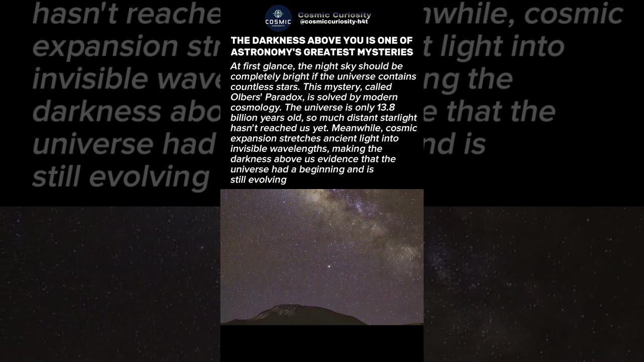 Why Is Space Dark at Night? #shorts #space #astronomy