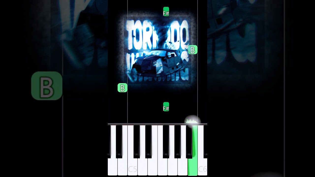 how to play "TORNADO WARNING HARDTEKK" on piano