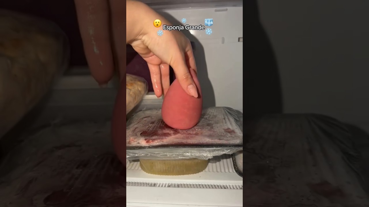 Freezing sponge benefit #asmrskincare #makeup #beautytiips #makeuphacks #makeuptips #makeuptutorial