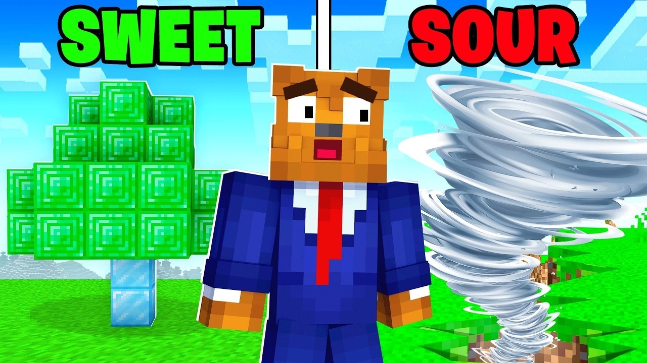 SOUR PATCH KIDS CHEWS Invaded My Minecraft World w/sourpatchkids