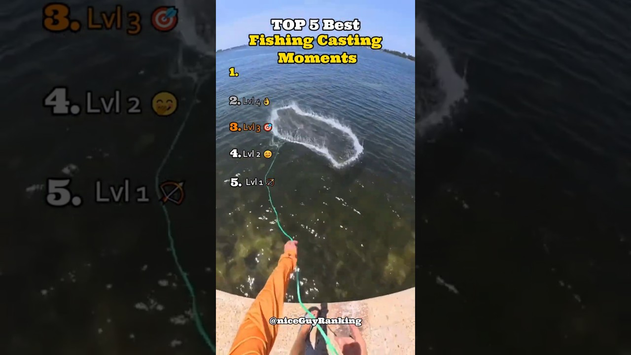 Top 5 Fishing Casting Moments 🎣  #fishing  #tiktok  #best