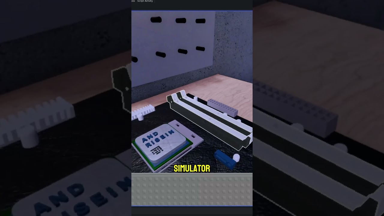DAY 38 OF MAKING A ROBLOX GAMING PC BUILDING SIMULATOR #roblox #gaming #robloxshorts #