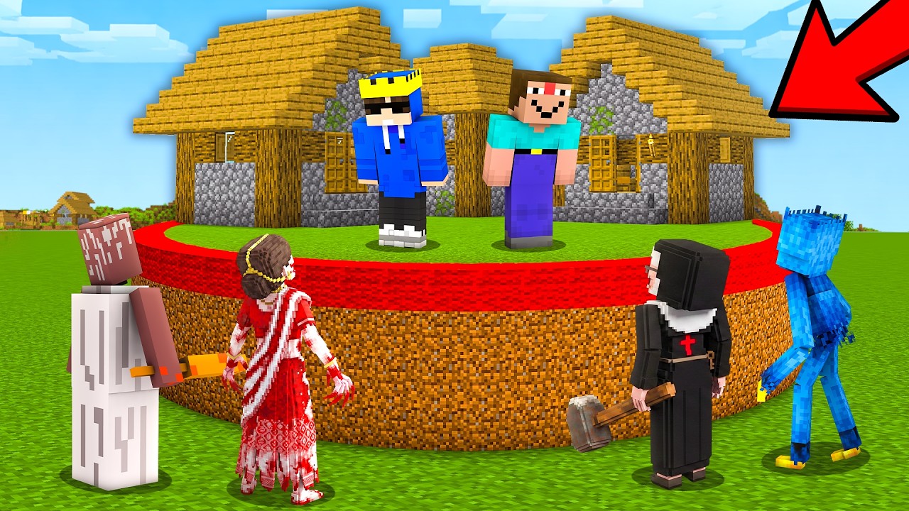 Scary Entities SPLIT The Village Into a CIRCLE in Minecraft