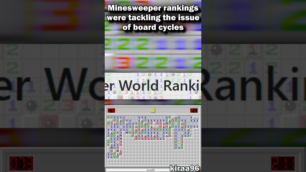 Minesweeper Iceberg - 30x24 (Master mode) #shorts #minesweeper #iceberg #gaming #game #speedrunning