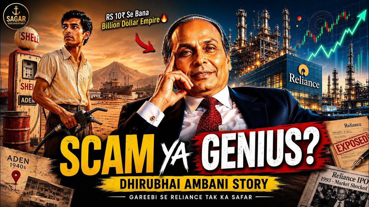 Rs 10₹ Se Bana Billion Dollar Empire | Dhirubhai Ambani Documentary | Sagar Documentary 