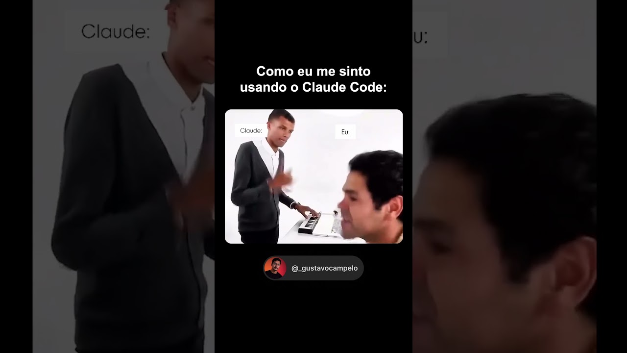Como eu me sinto usando o Claude Code! 😂