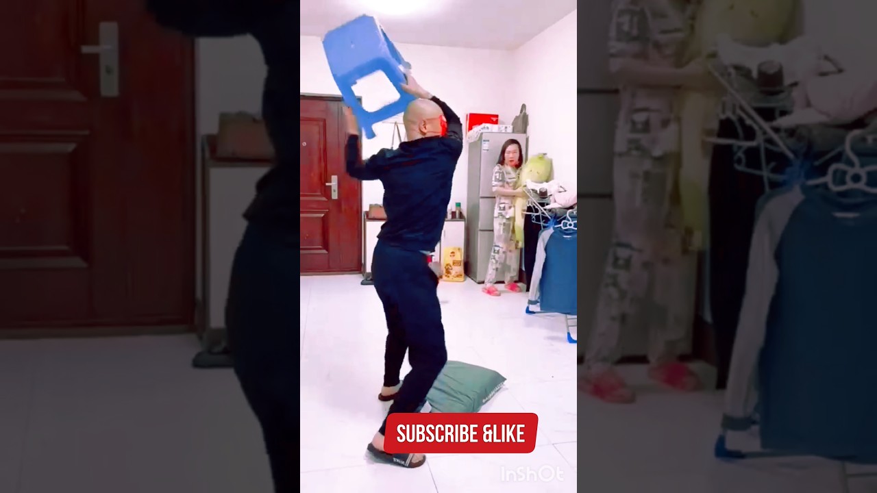 Blindfold Challenge Gone Wrong 😂 | Hilarious Couple Prank #Shorts#funnymoments