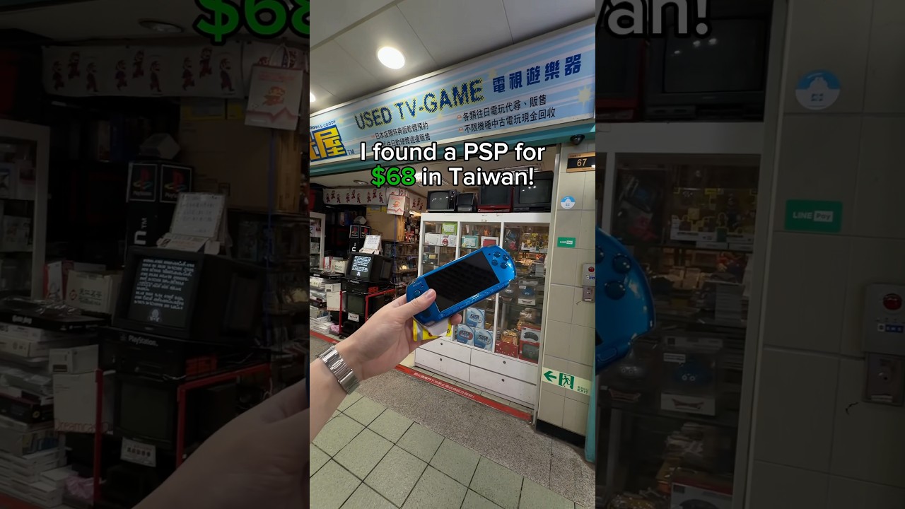 I found a PSP for $68 in Taiwan!