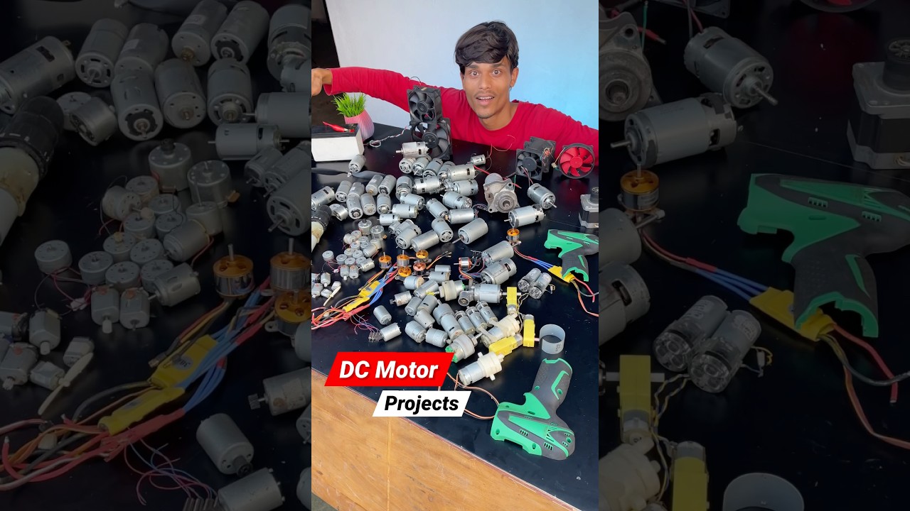 DC Motors For Making DIY Projects 🔥 #hackerjp #shorts