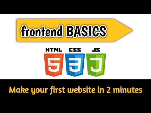 Frontend Development Basics | Create a  Simple Webpage