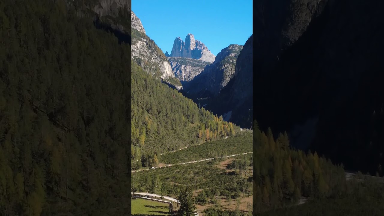 Blick auf die drei Zinnen in Südtirol | Drohne  #mountains #dji #drone