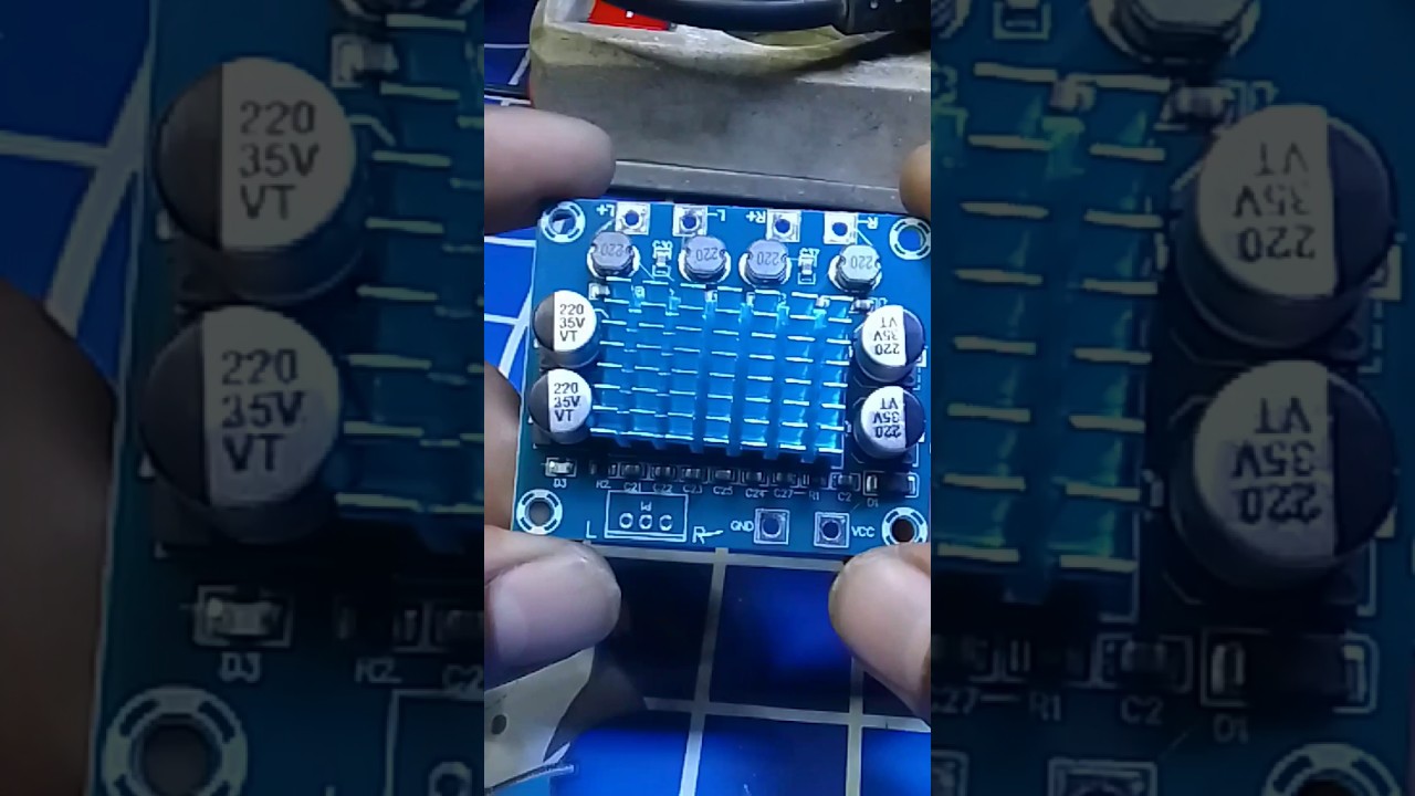 TPA 3110 Mini Power Amplifier #diyprojects #diy #electronics #sound #shorts