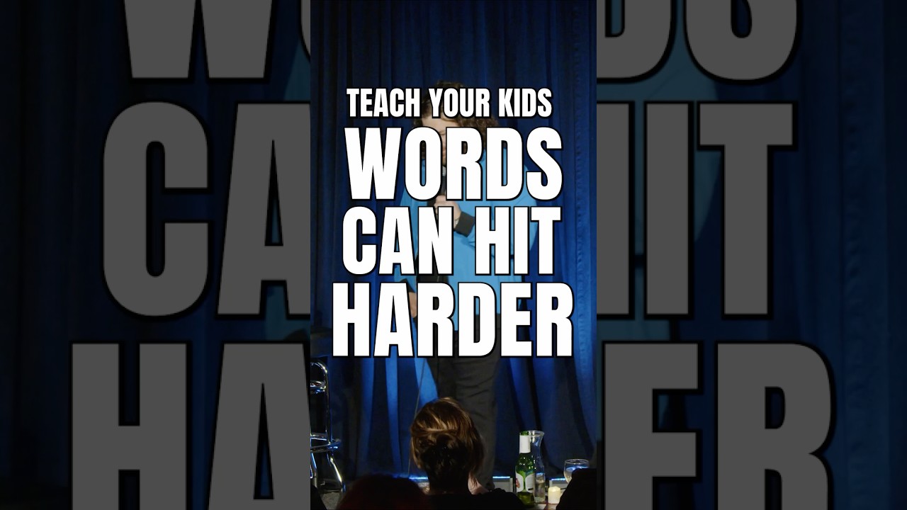 My kid went for it all & direct hit. #standup #comedy #darkjokes #parentinghumor #soproud