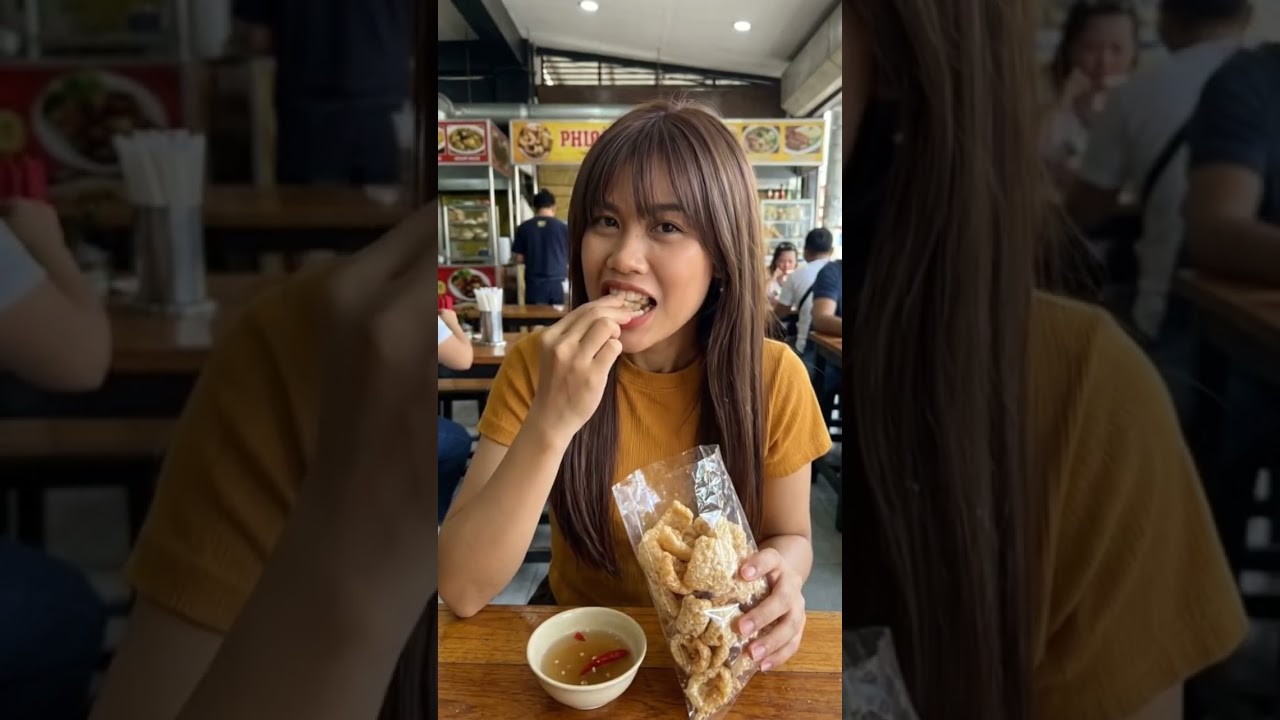 Crunchy chicharon mukbang