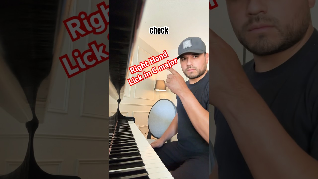 My go-to RH piano lick in C major #pianotutorial