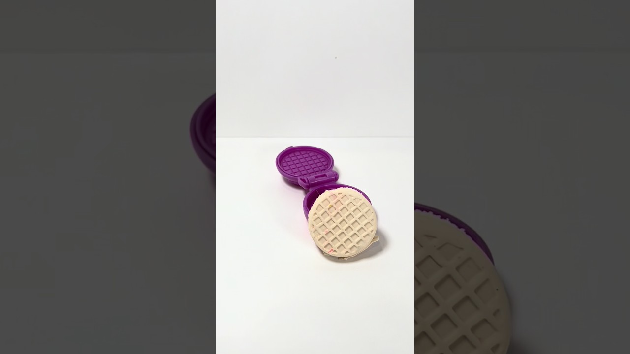 Satisfying white clay waffle #shorts #DreamTrackAI