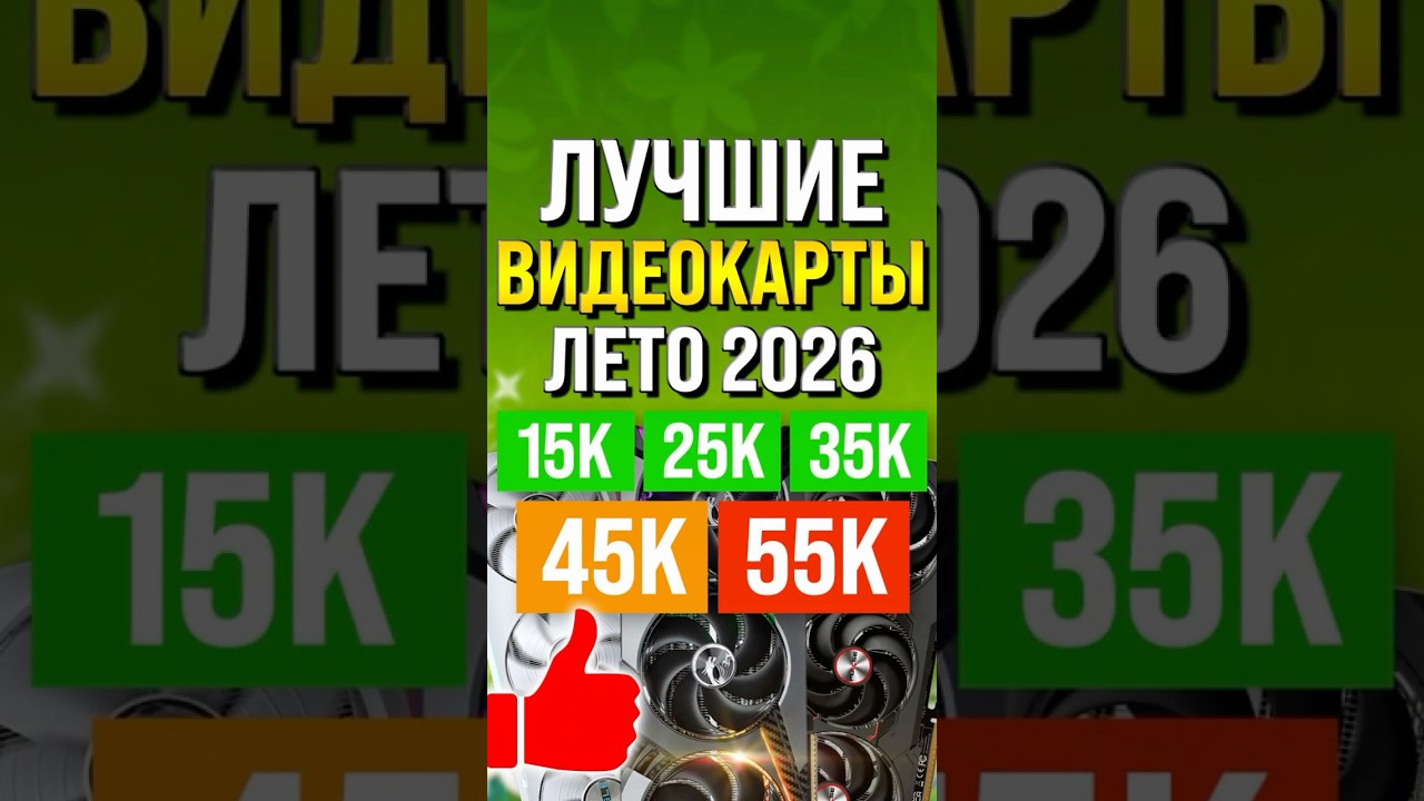 Лучшие видеокарты за 15-58К Лето 2026