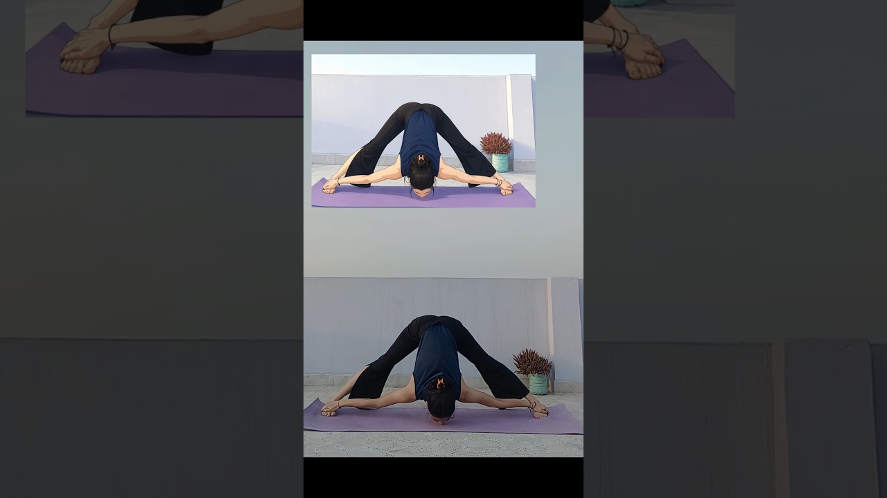 Try this easiest pose#yoga #flexibility #shortsfeed #challenge