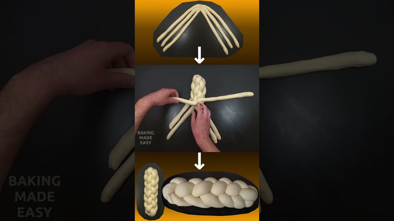 Shaping Six Strand Challah the Easy Way || How to Shape Challah from 6 Strands