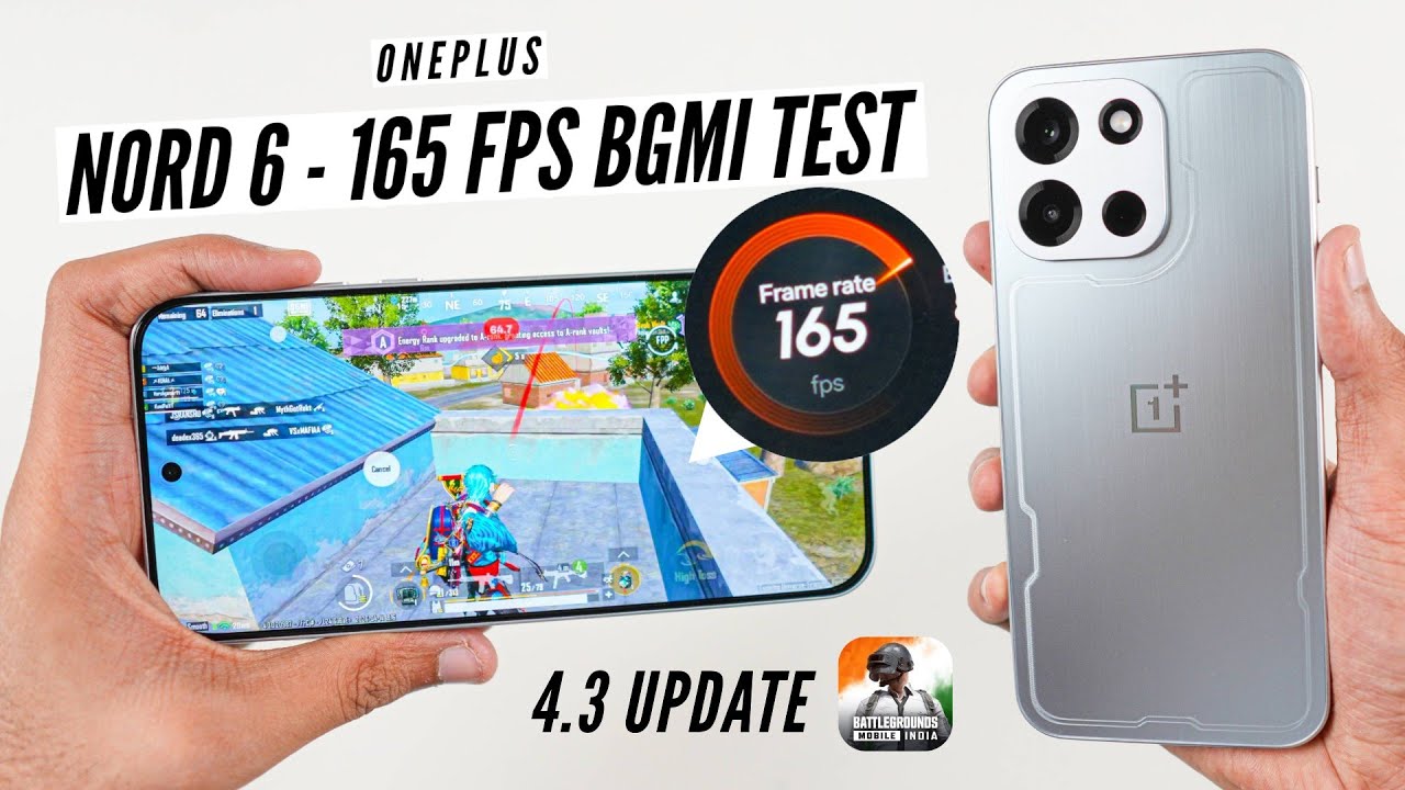 OnePlus Nord 6 - 165 FPS BGMI Test, Heating & Battery Test | Best Phone Under ₹35,000? 🤔