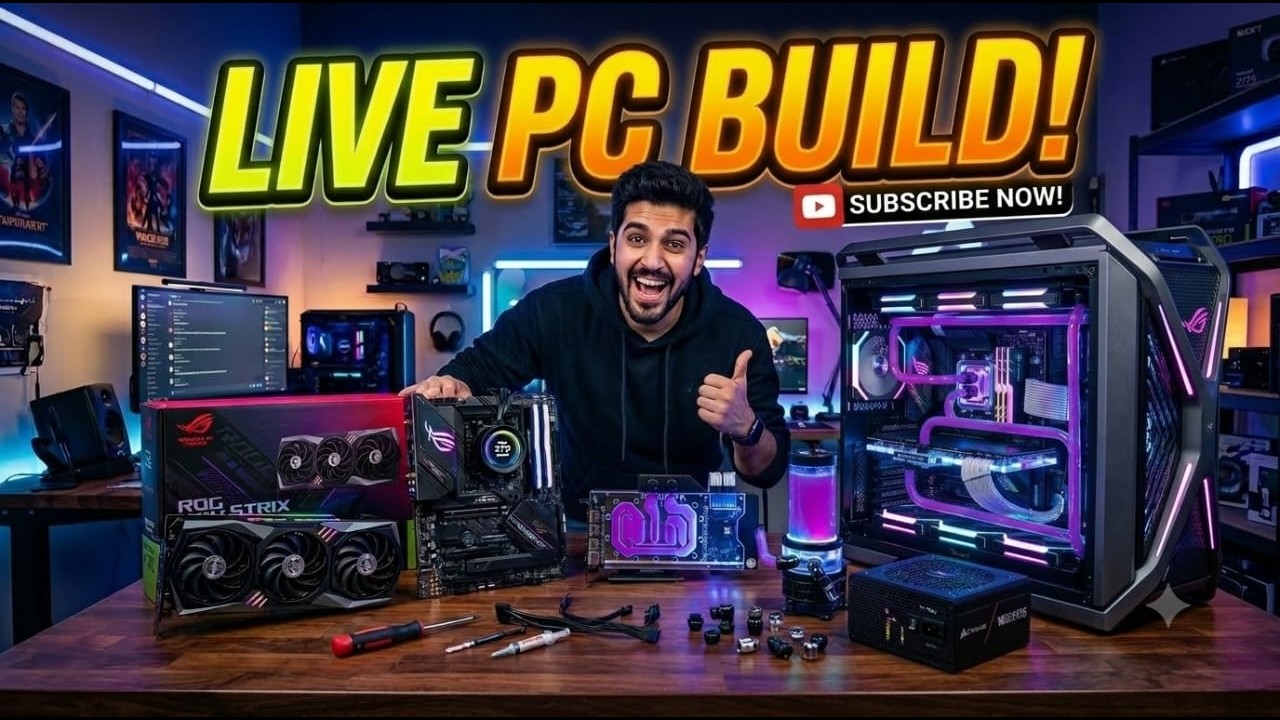 ​🔴Live PC Building Masterclass​🔴 Assembling the Ultimate Custom Rig, and Cable Management!"