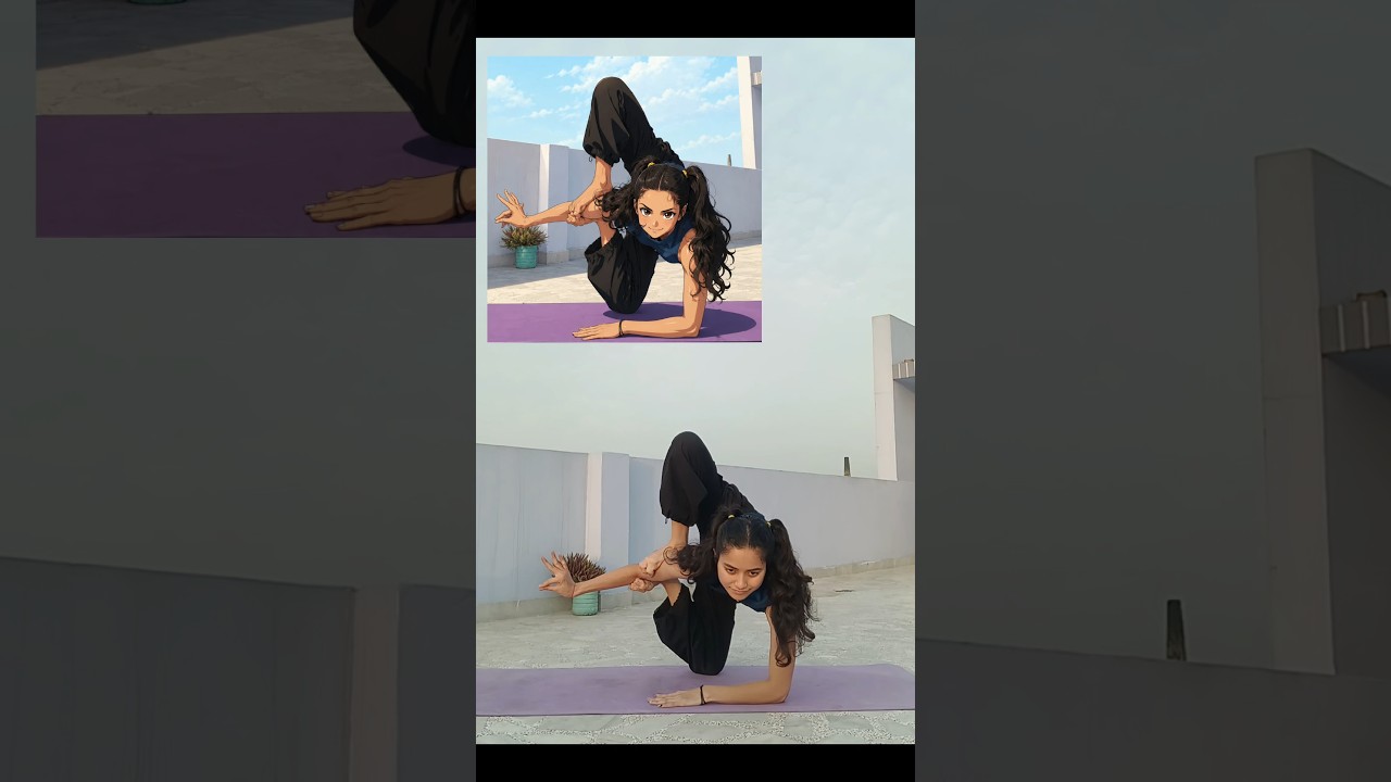 Not magic, just practice.🔥#yogashorts #fitlifebalance #balancefitness #challenge #yoga#shorts