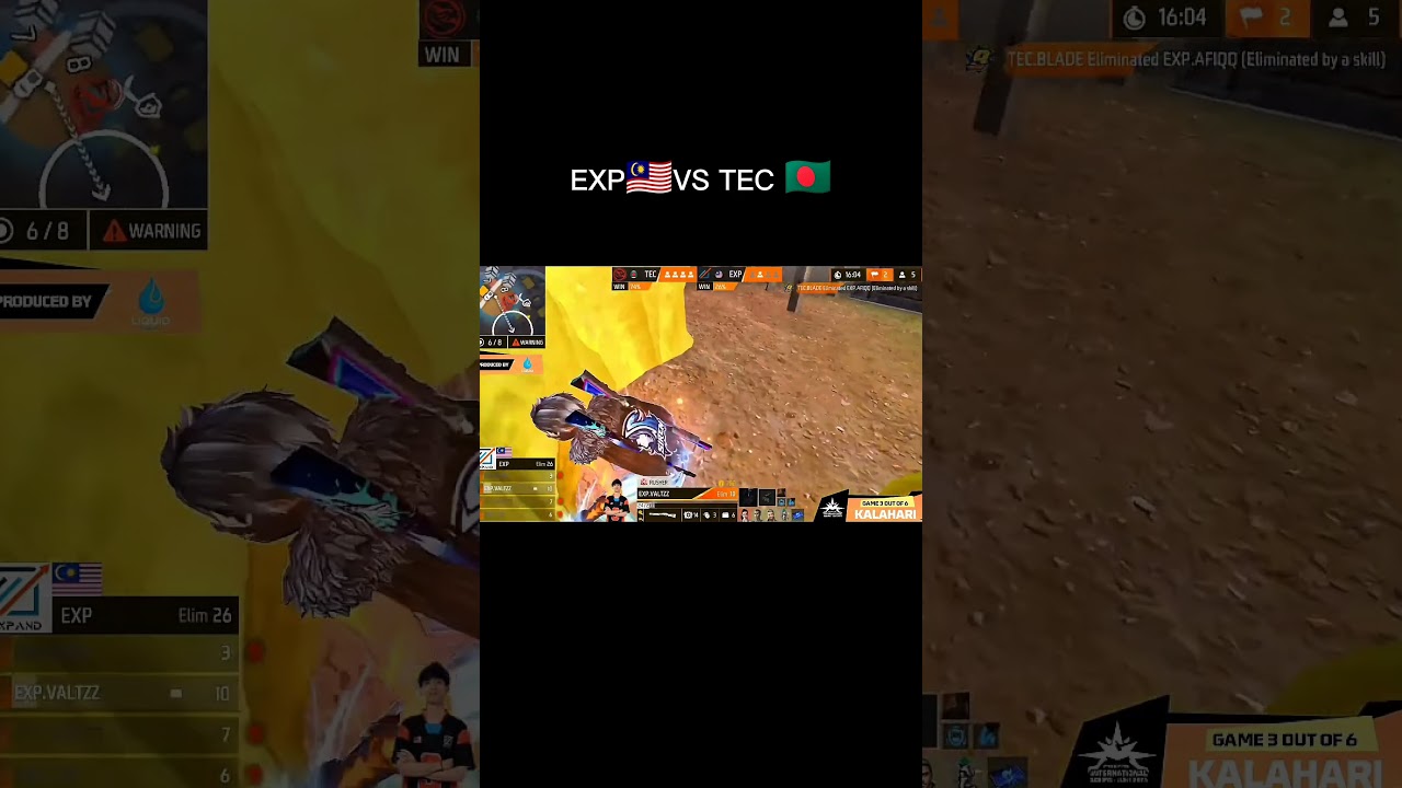 EXP🇲🇾 VS TEC🇧🇩 4VS4 ইন্টারন্যাশনাল লবিতে লাস্টের জুনের মারাত্মক  ফাইট #rhk #rhkblade #rhkflicker
