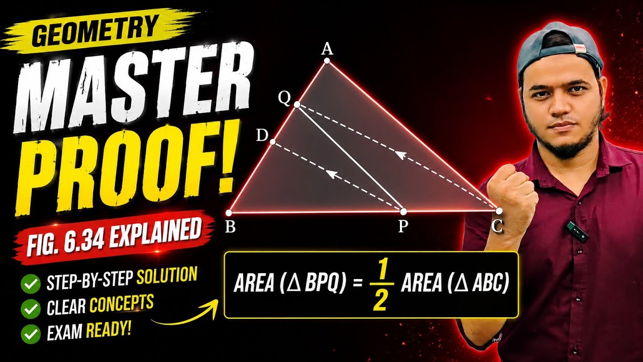 Q11 Class 9 Maths Ganita Manjari Ex 6.2 | In ∆ABC, D is the midpoint of AB. P is any point on BC 