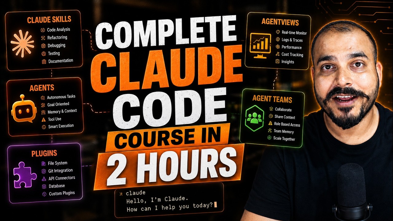 Complete Claude Code Course In 2 Hours For Developers