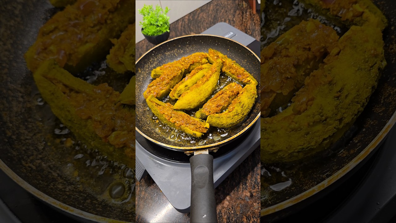 ❤️❤️ sabka favourite ❤️❤️ Bharwa karela Heathy bhi tasty bhi 🍽 #viral #food #viralrecipe