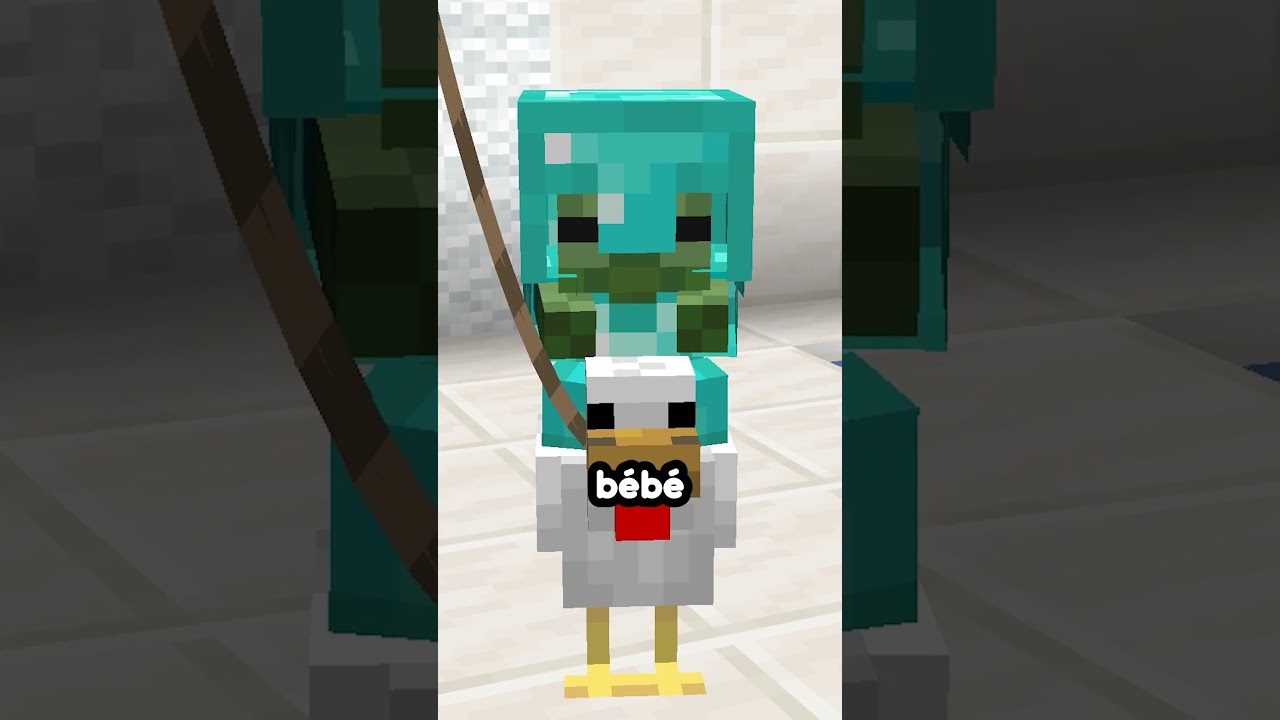 Peut-on Capturé le Bébé Mob le Plus RARE de Minecraft 🤔#minecraft #shorts #pourtoi