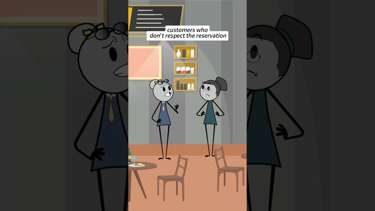 Customers who don't respect the reservation. #animation #work #worklife