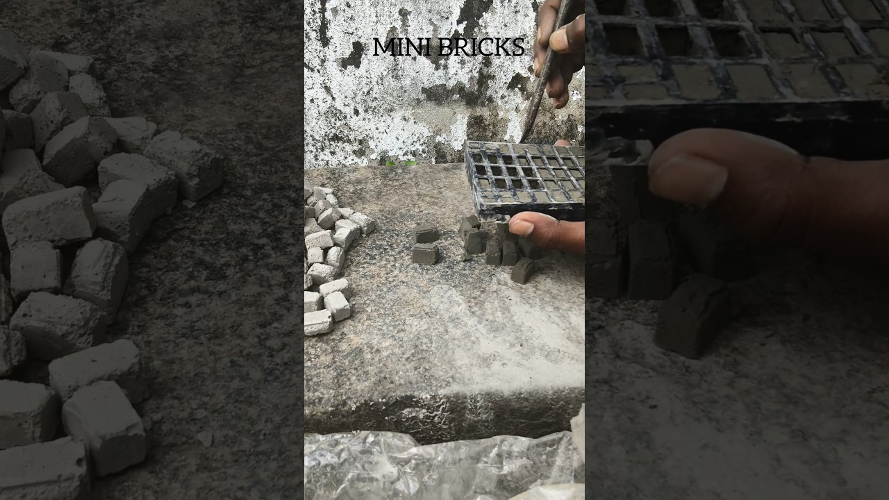 How to make the mini bricks//##brick ##diy ##house ##shorts ##craftwork
