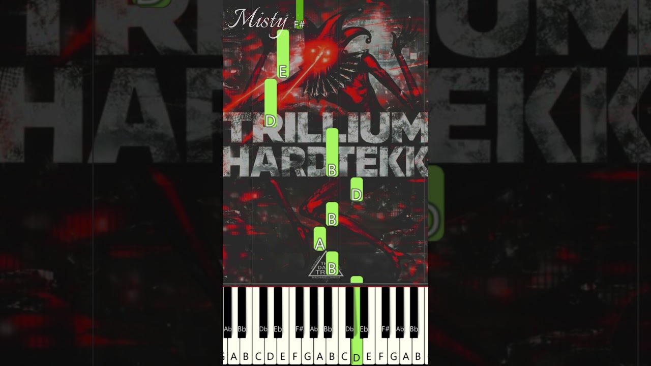 TRILLIUM HARDTEKK - (PIANO TUTORIAL)