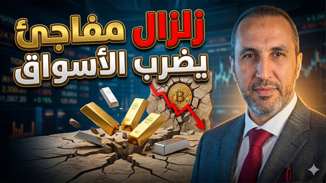 حركة مفاجئة في الذهب والفضة وانهيار البتكوين وزلزال يجتاح الأسواق العالمية