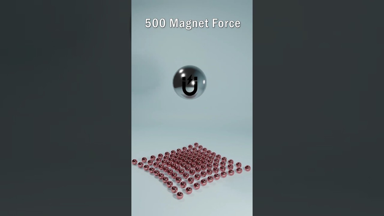 Magnet CG Simulation in Blender #physics