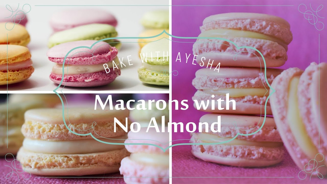 Macarons WITHOUT Almond Flour Recipe (NO ALMOND)