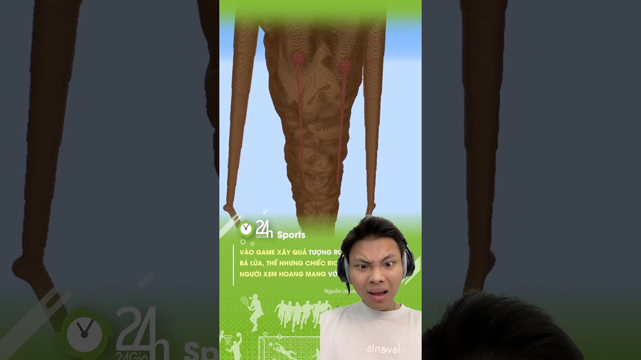 Xây Ronaldo Trong Minecraft #cr7 #funny #summerofgoals