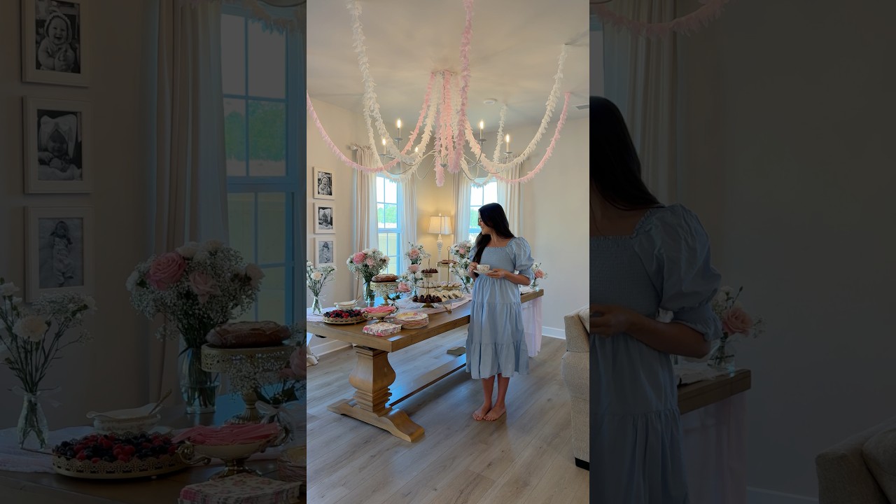 I was nervous to host this tea party 🙃 #mom #encourage #christian #hosting