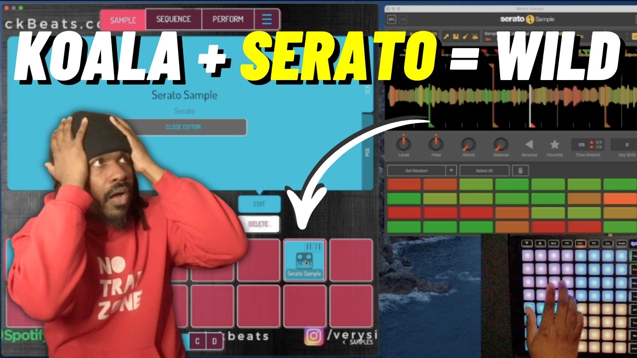 I Put Serato Sample inside Koala Sampler...The Results Got Crazy
