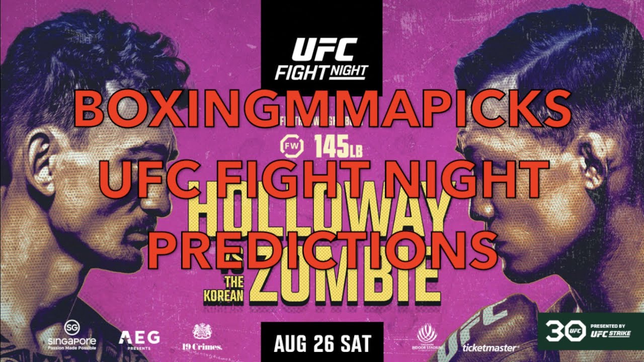 UFC Fight Night: Holloway vs. Korean Zombie (FULL CARD PREDICTIONS)