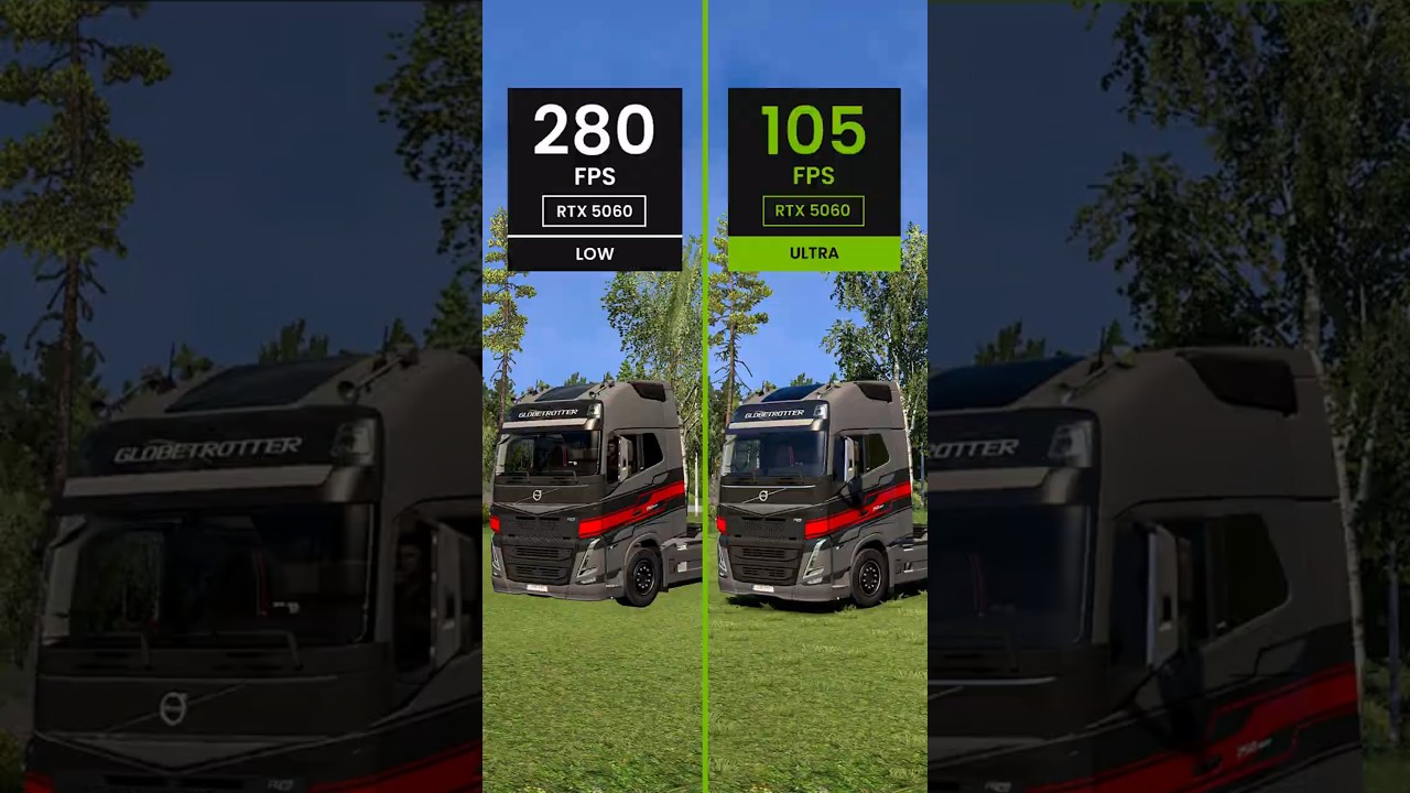 Euro Truck Simulator 2 vs RTX 5060 – Graphics & Performance Test!